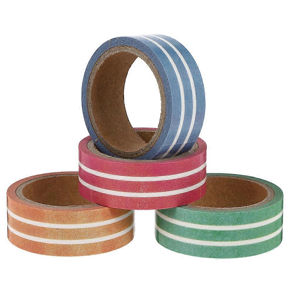 4 Rolls of Assorted Color Craft Stickers for DIY Use Easy to Cut and Carry Perfect for Gifts and