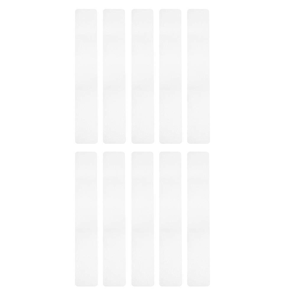 شريط أرضي حوض الاستحمام 10 قطع شرائط حماية أمان غير قابلة للانزلاق للحمامات والسلالم وحمامات السباحة مصممة لتحقيق أقصى قدر من القبضة