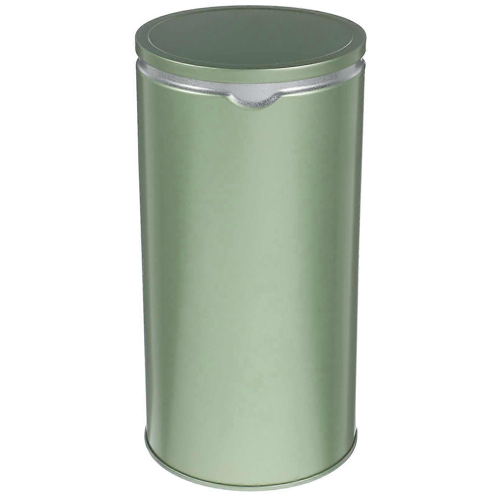 2Pcs Tinplate Tea Leaves Sealing Jars For Restaurant Use In Random Color With Square Shape For Effective Storage