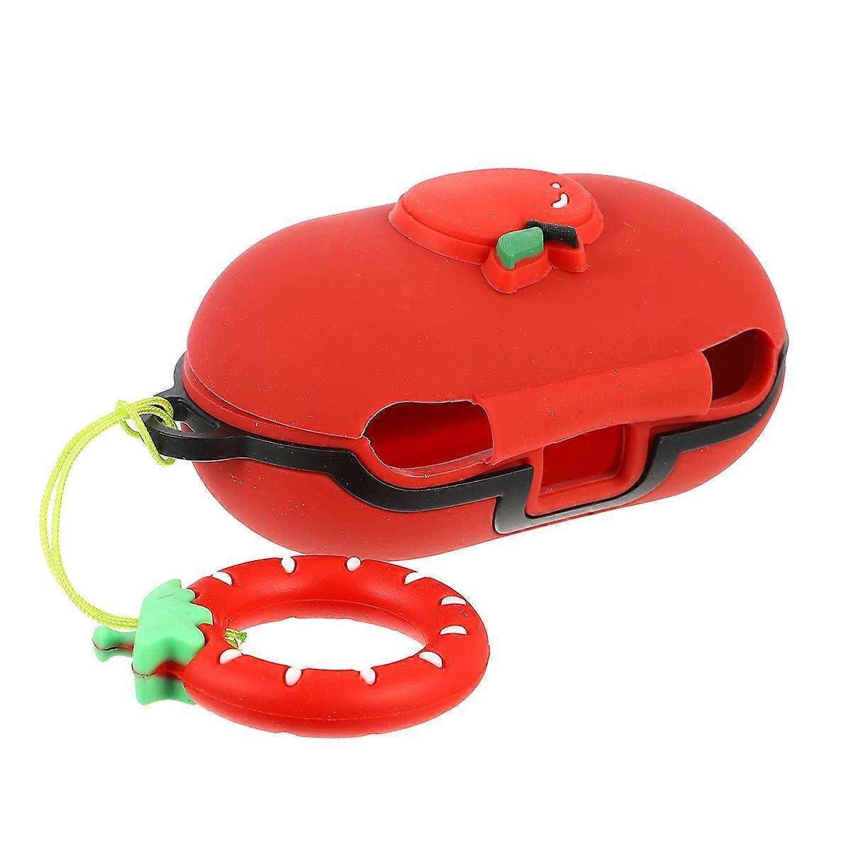 Silicone Earphone Case in Red for Wireless Earbuds Lightweight Durable and Practical Use Fashionable Design Fits 2019