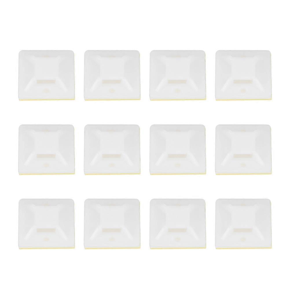 שימושי מחזיקי אזיקוני כבלים עם בסיס דבק עצמי לארגון משרד ביתי לבן 1000 יחידות