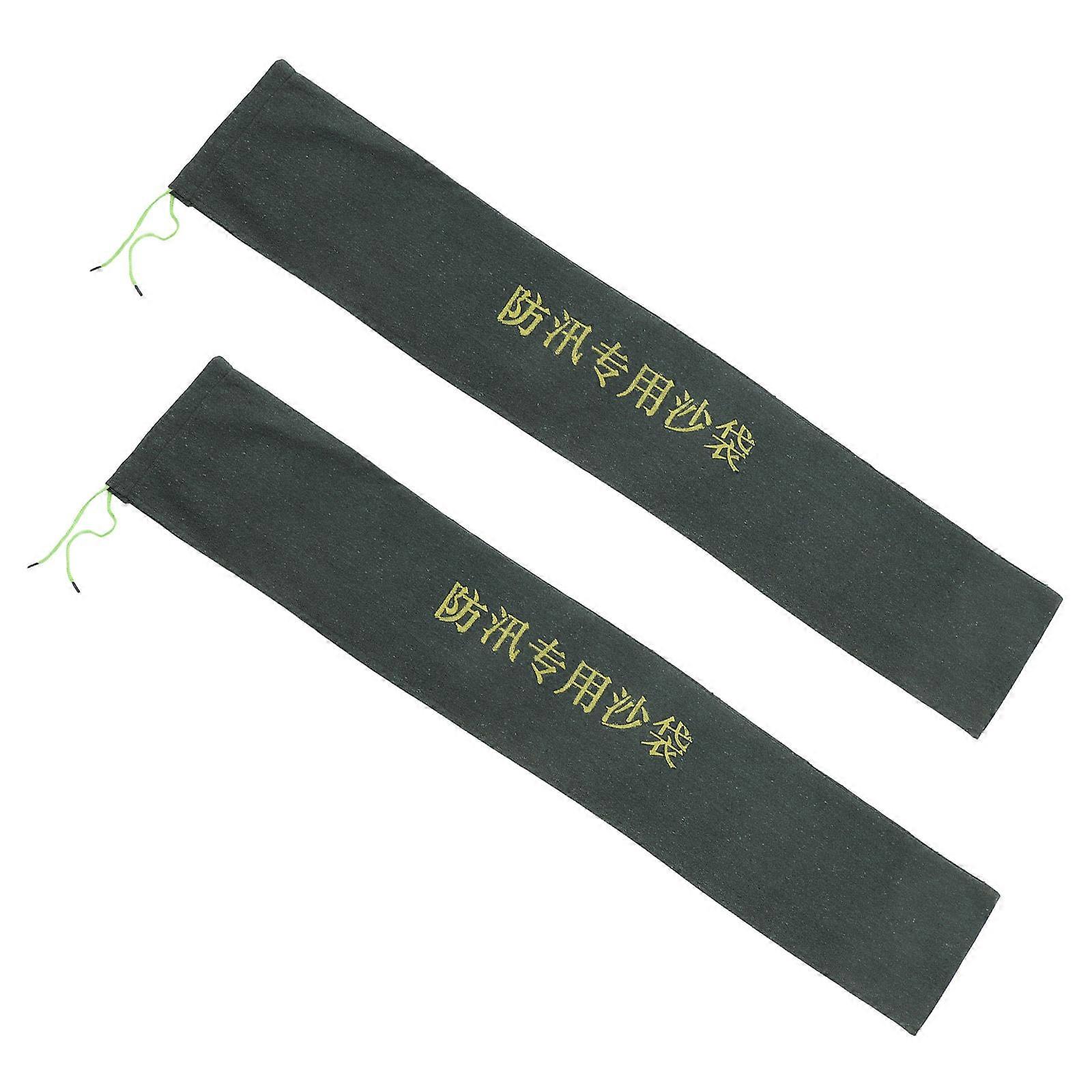 2pcs Heavy Duty Reusable Sandbags for Flood Control Emergency Protection Absorbent Canvas Sacks
