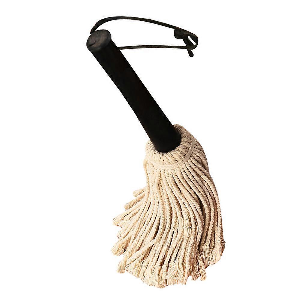 Wooden Handle BBQ Mop Brush Reusable Oil Basting Tool for Grilling, Roasting, and Marinading Ribs, Chicken, and Brisket with Fast Drying Material