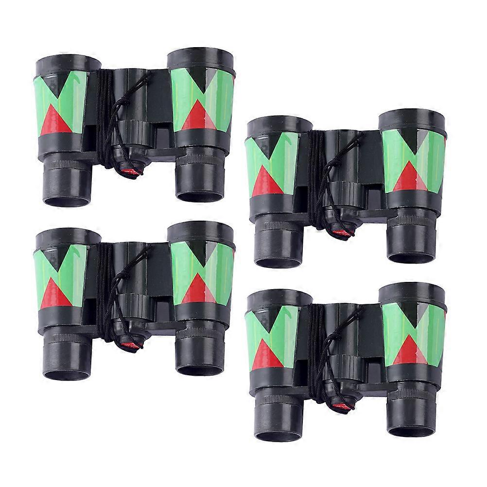Durable Plastic Children's Binocular Toys for Playing Assorted Color 4Pcs Portable and Safe to Use