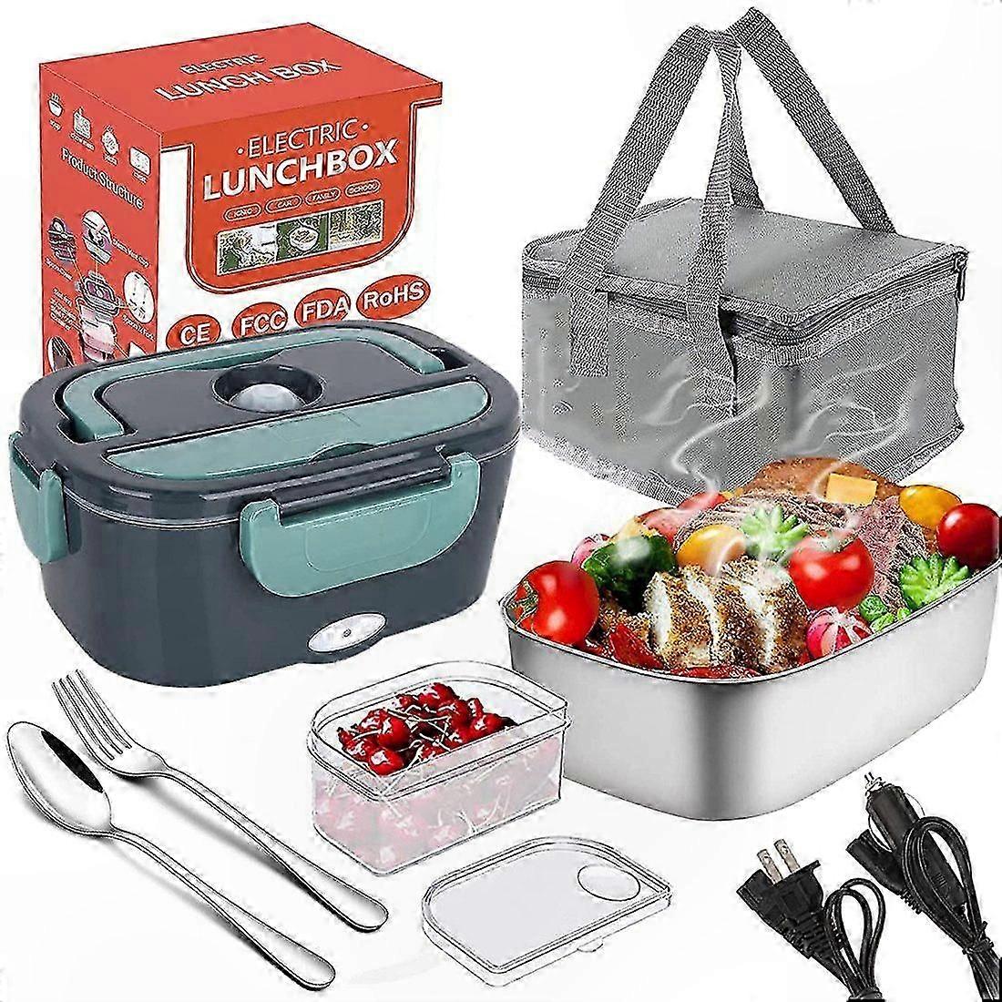 Portable 3-in-1 Electric Lunch Box for Home and Car Use, Ideal for Daily Meals