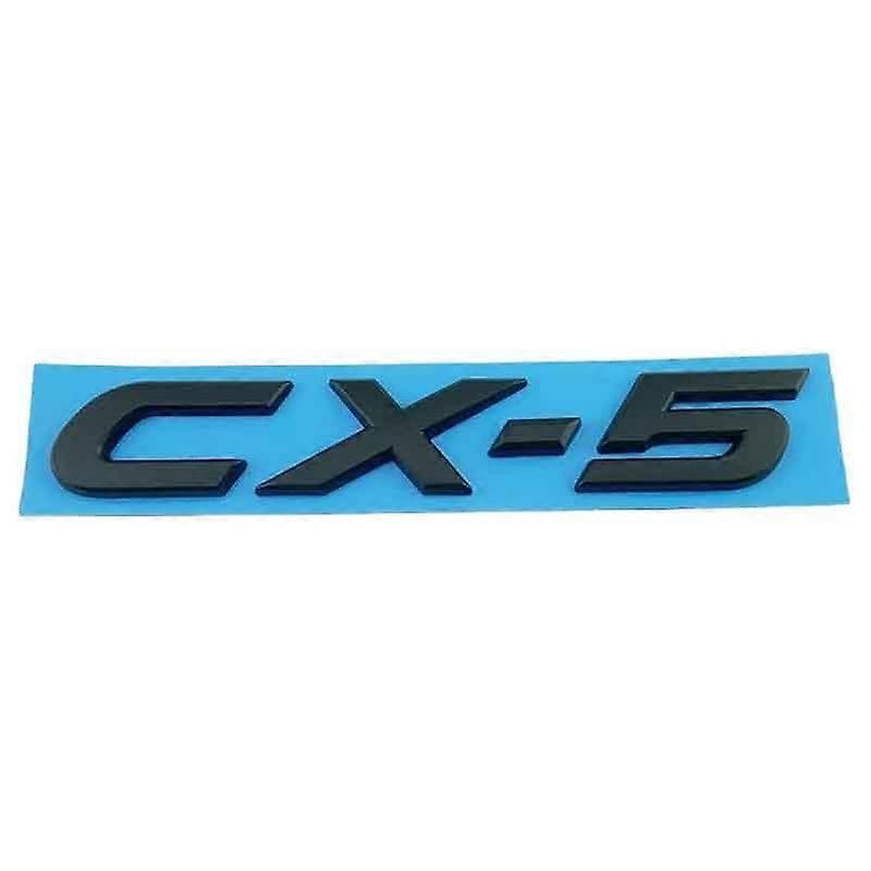 Car Emblem for Mazda CX-5 2017-2023, Chrome Radiator Grille Badge Sticker, Black Front Bonnet Boot Accessory