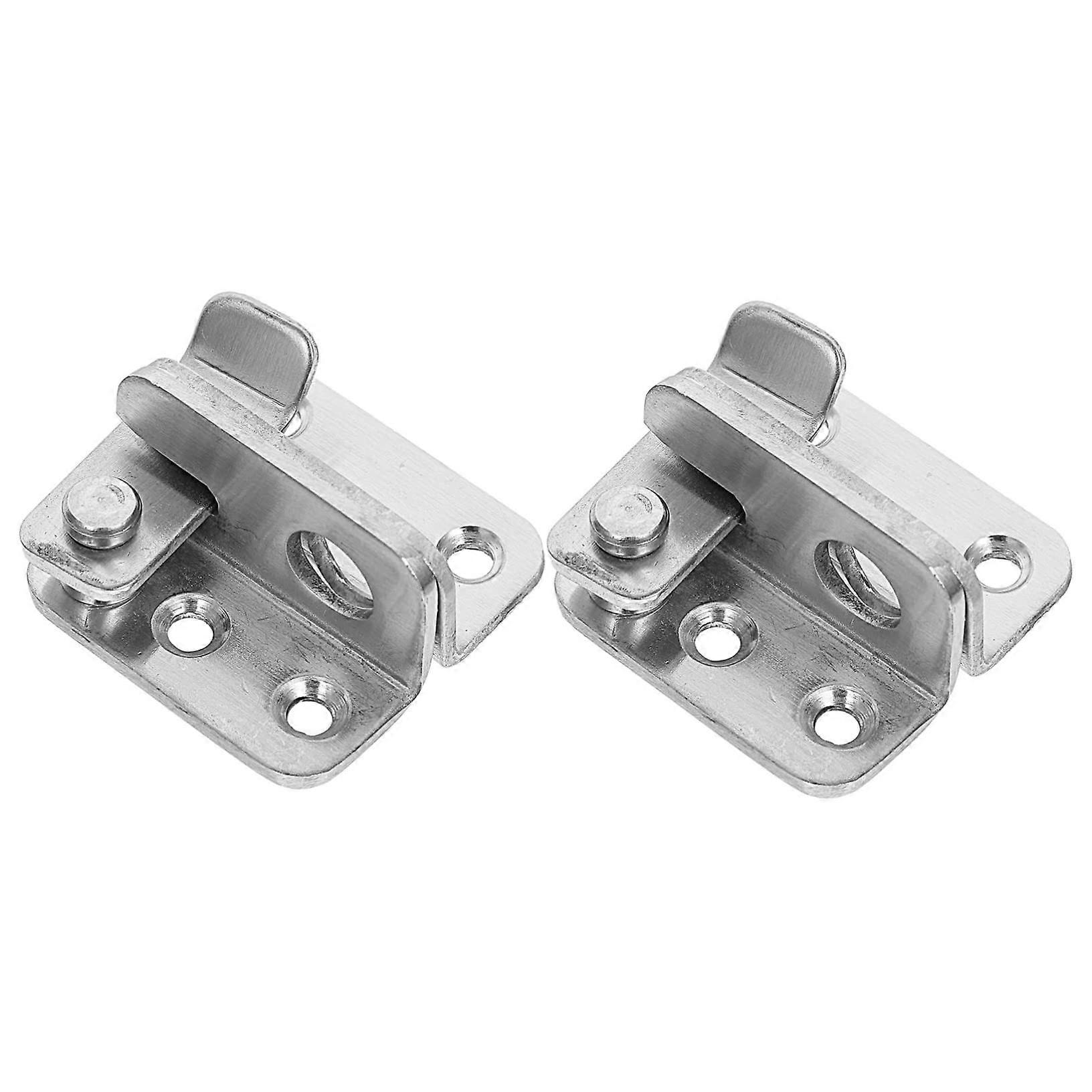 2 pieces wing lock door latch secure door closure for sliding doors rustresistant and durable for metal doors