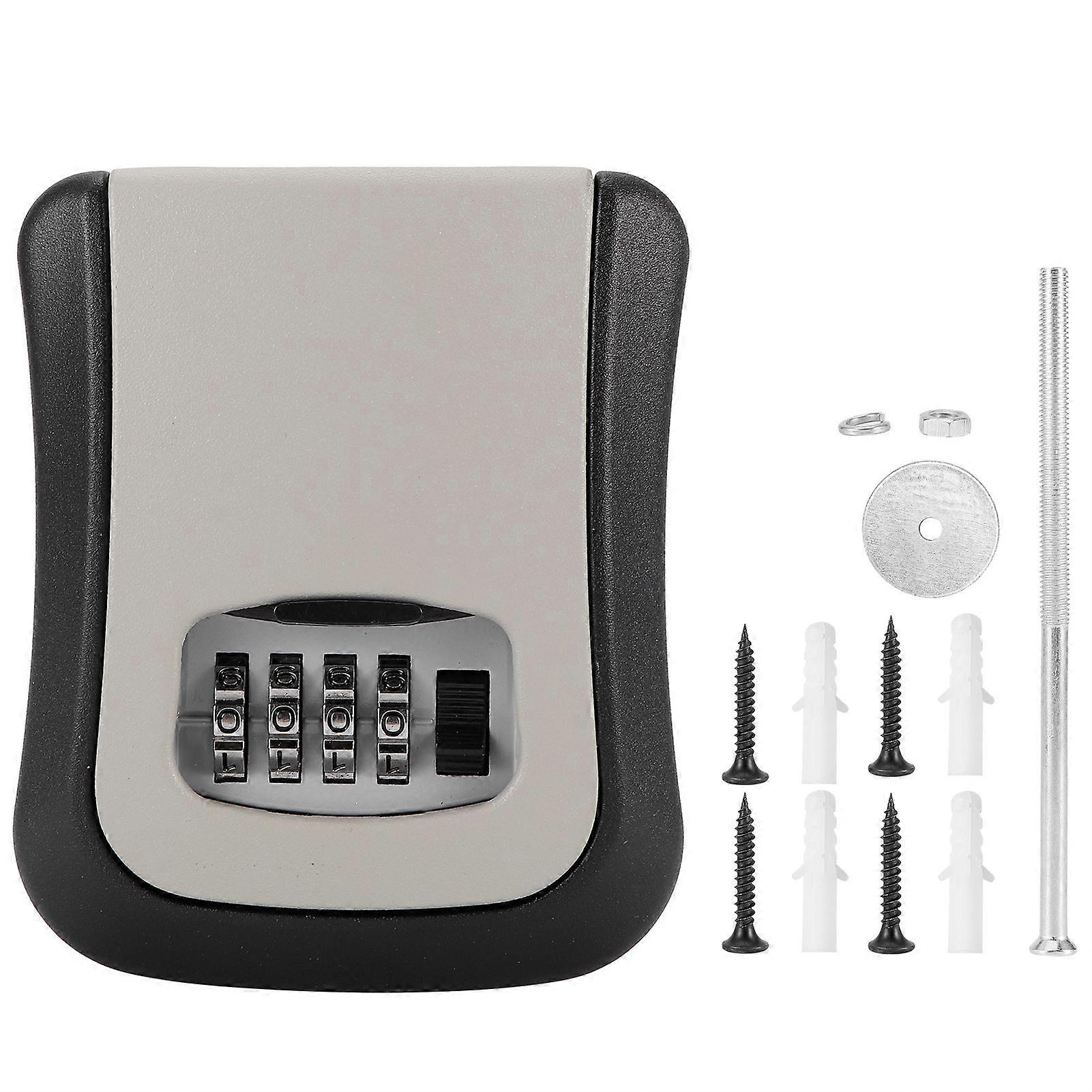 Outdoor wall-mounted 4-digit combination lock password safe