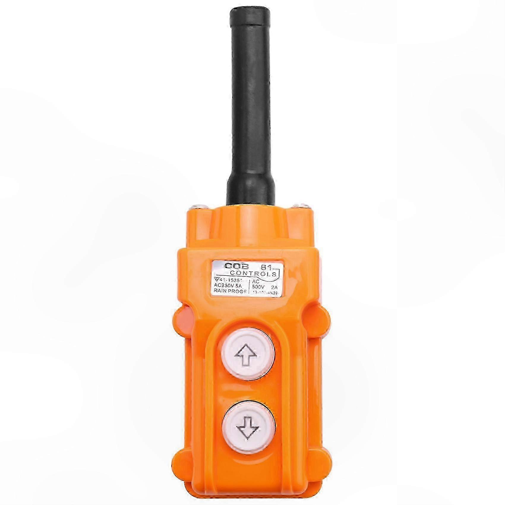Waterproof Pendant Control for Hoist Crane with Up Down Push Button Switch
