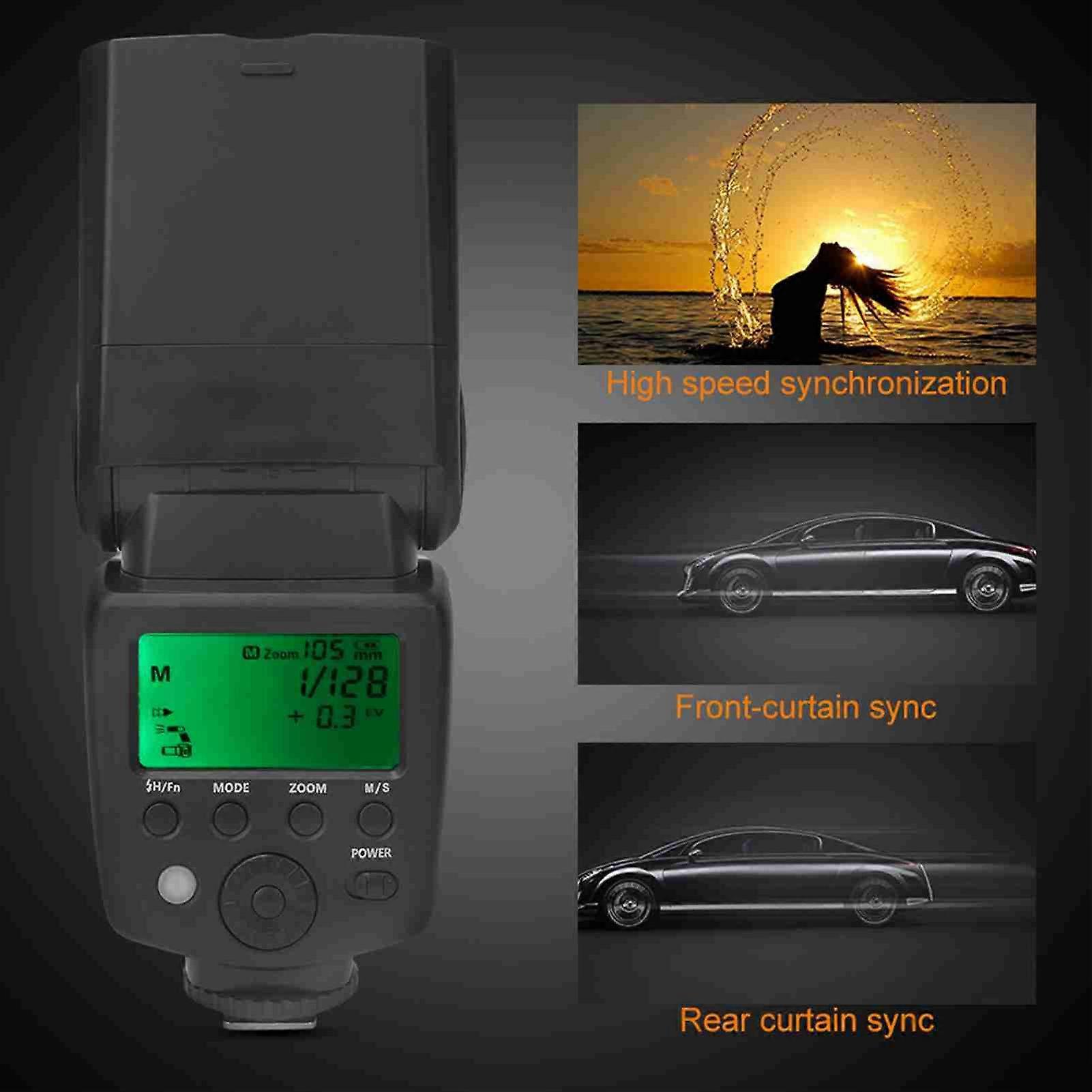 VS-765 Wireless Camera Flash Speedlite, 61x75x190mm, Black