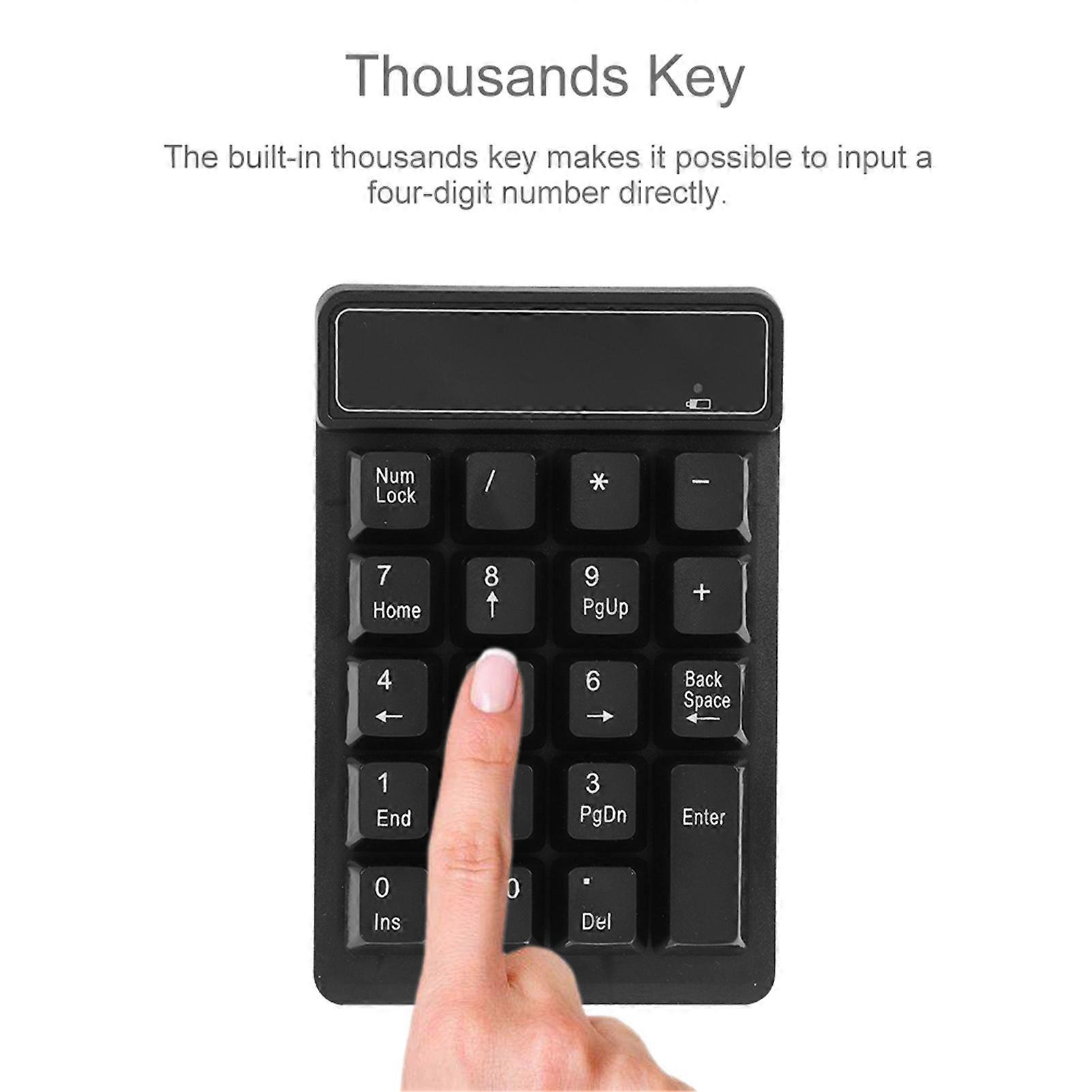 Digital 19 Wireless Numeric Keypad 19-Key 2.4GHz 14.7x11.6cm