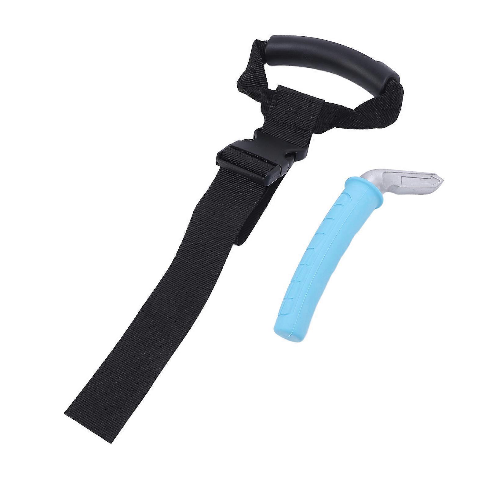 Car Door Handle Portable Car Door Latch Handle Aluminium Car Handle Assist Support Handle for Car Blue 