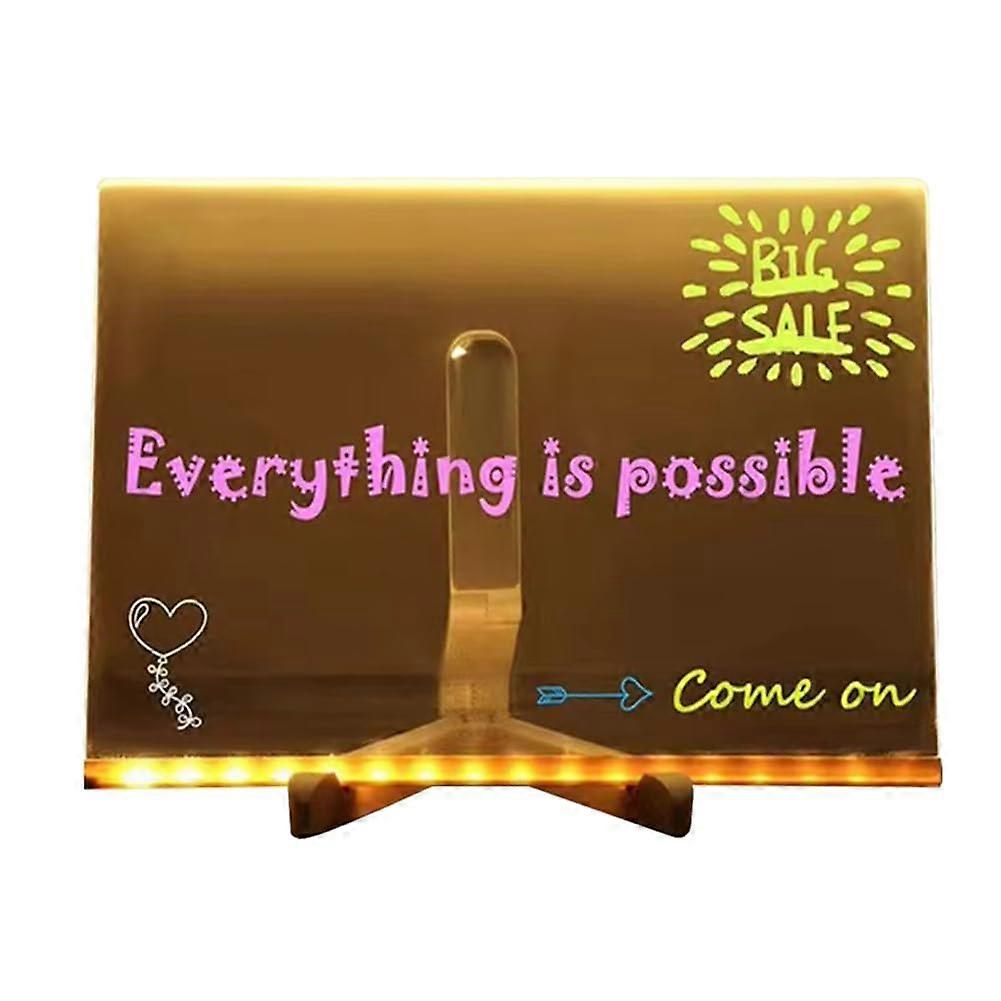 Erasable Note Board for DIY Drawing, Luminous Handwritten Information Marking Kit, Ornaments Set