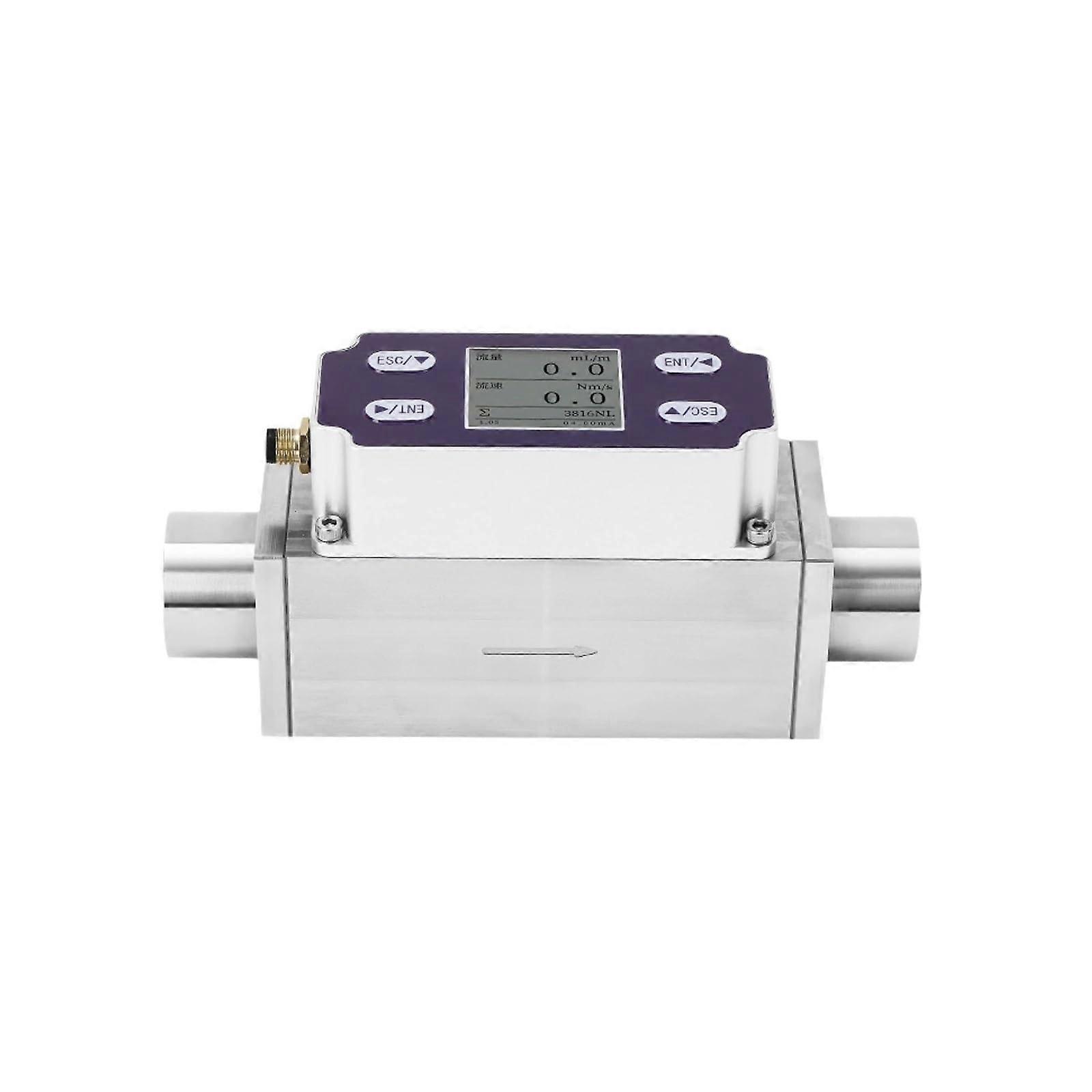 Ultrasonic Transducer Gas Flow Meter, Accuracy MEMS Thermal Mass Sensor, RS485 Digital, 0200 L/min, For O2 H2 Ar