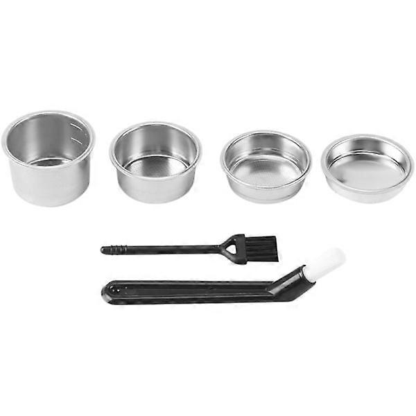 Filter basket 51 mm 1/2/4 cups for bottom filter holder, compatible with coffee machines, 51 mm