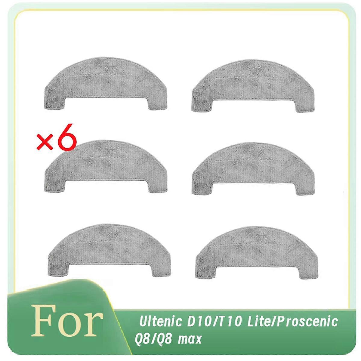 For D10/T10 Lite/ Q8/Q8Max Vacuum Cleaner Parts 6Pcs