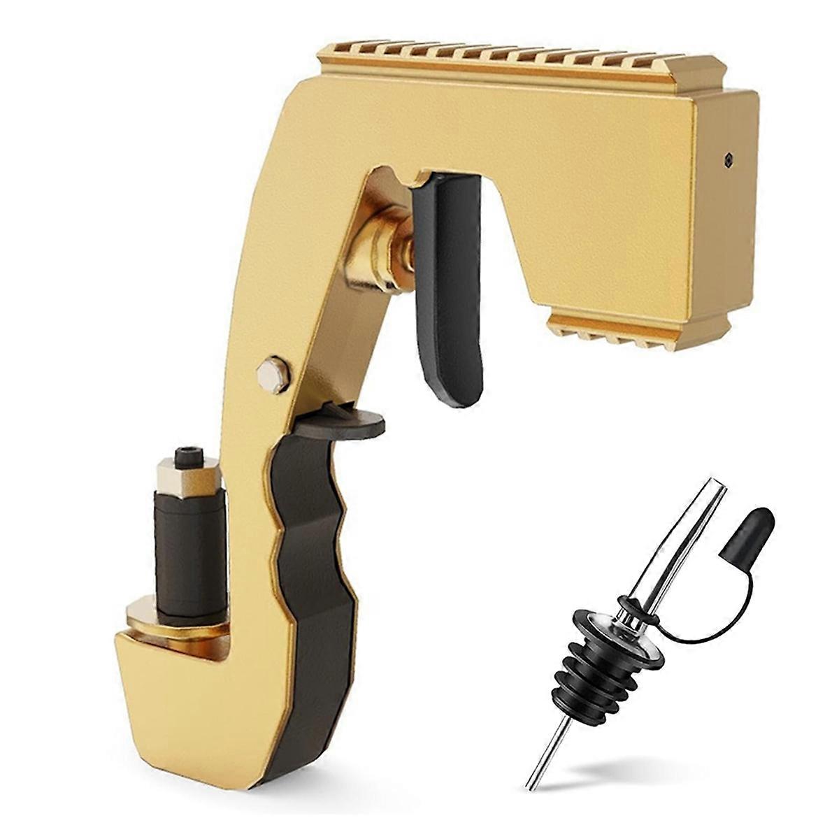 Premium Champagne - Adjustable Nozzle Beer for Parties,Bars,Birthdays & Events ABS, Gold,1Pcs