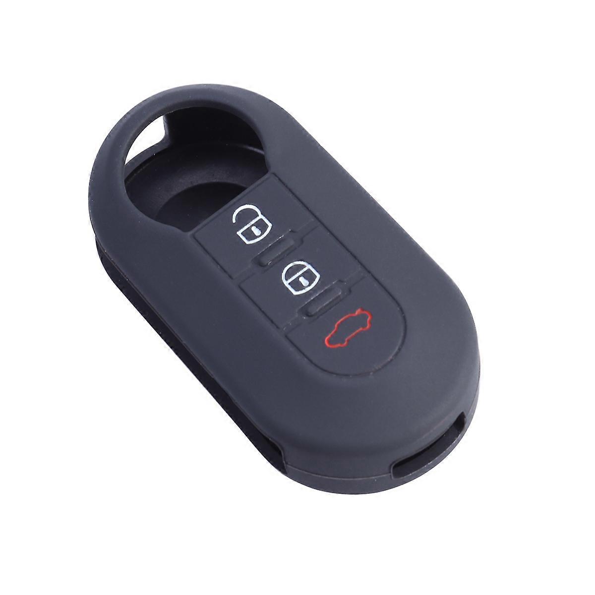 Silicone Protective Case for Key Set Storage Use Black 7x3 Inch