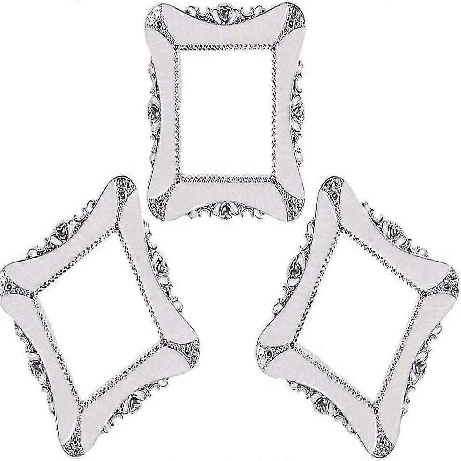 3pcs Socket Sticker Creative Plastic Luxury Square Switch Sticker Switch Decoration