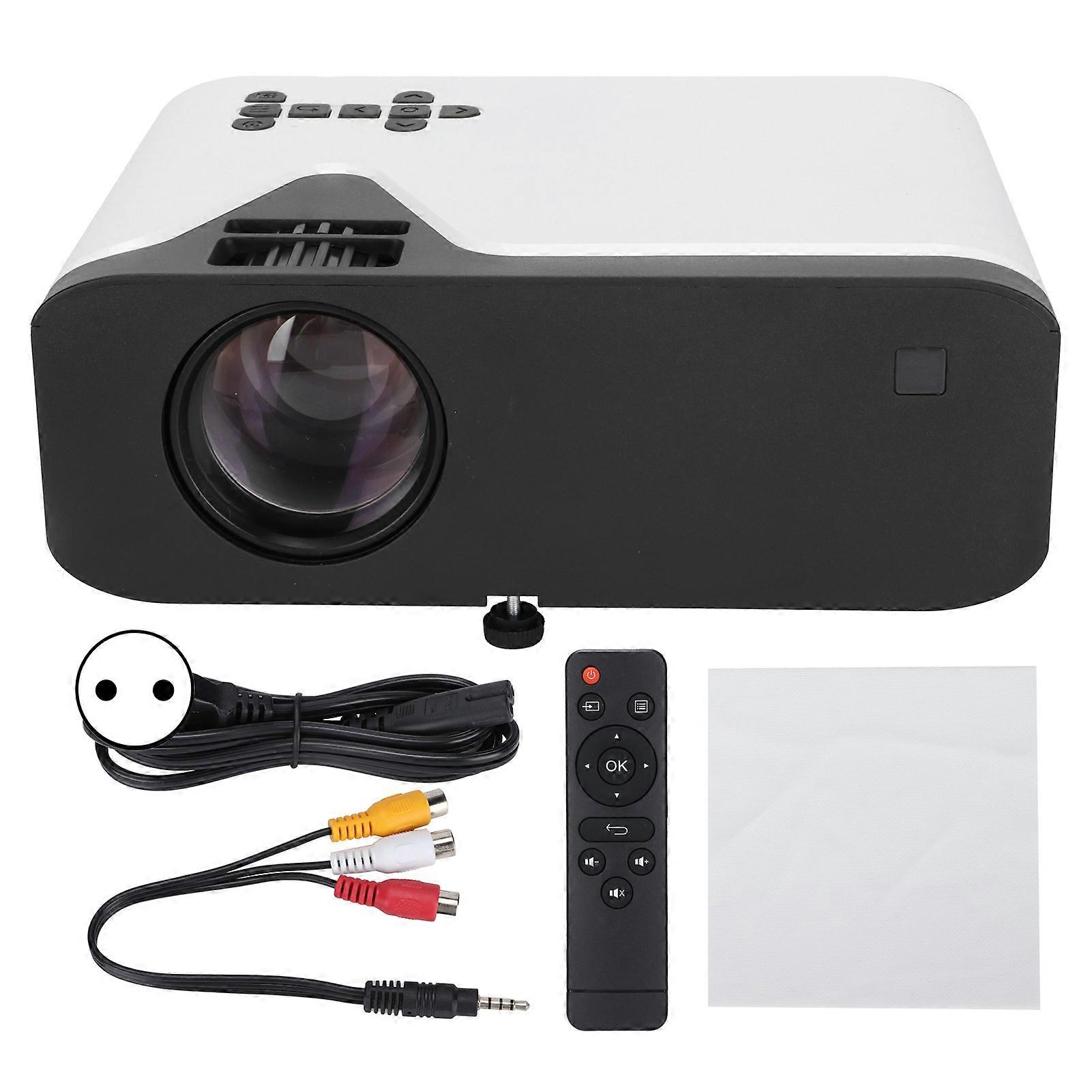 Mini Projector HD WiFi with Air Filter Design Complete Interface for Phone Viewing