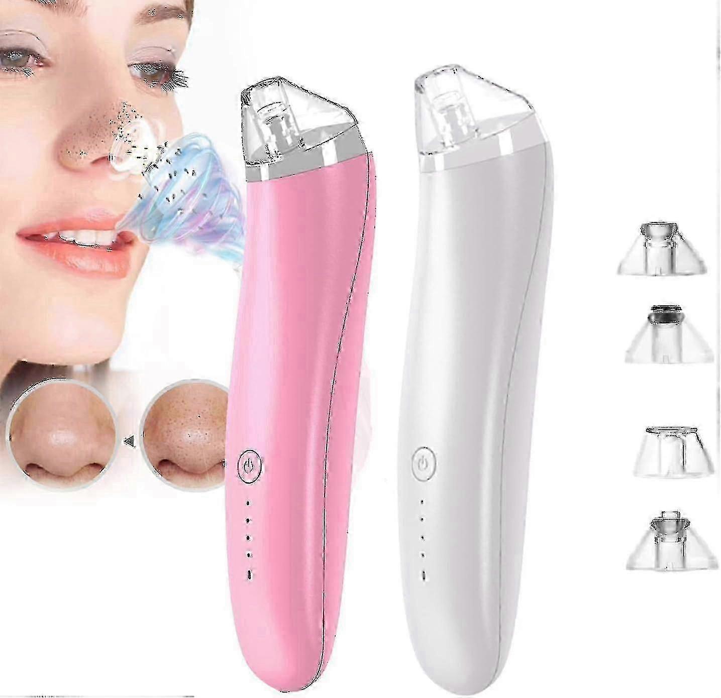 ラグジュアリーコンフィデンスケラチンリムーバー、ブラックヘッドリムーバーポアバキューム、電動フェイスバキュームポアクリーナー、ニキビホワイトヘッド除去、3つのモードと4つの吸引