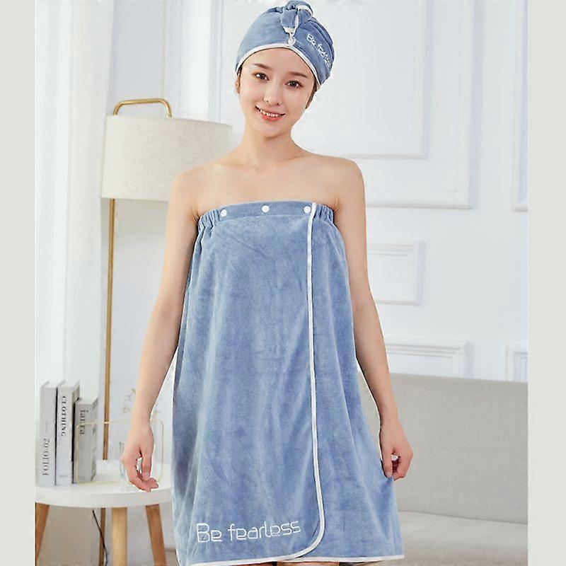 Microfiber Hair Dryer Hat Bath Cap Quick Drying Dressing Gown Comfortable Beach