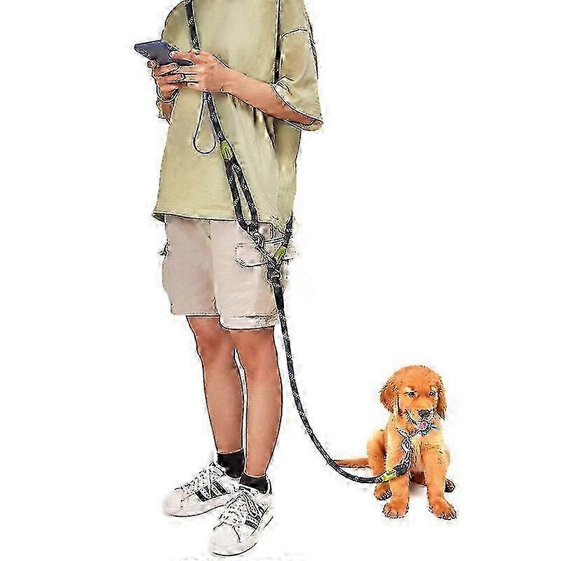 Hands-Free Reflective Leash, 7.5ft for Walking & Running