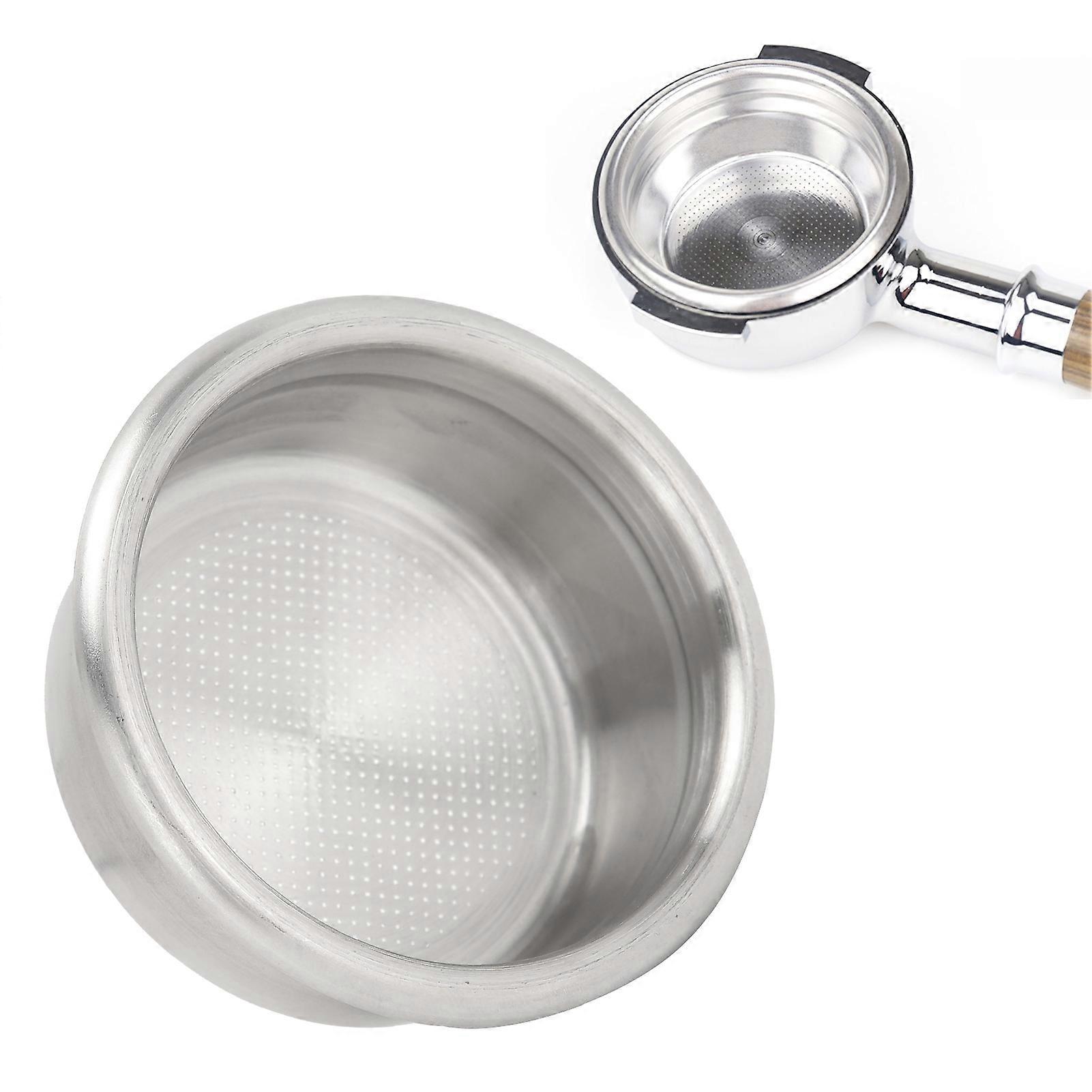 58MM Double Cup Single Wall Stainless Steel Coffee Filter Basket