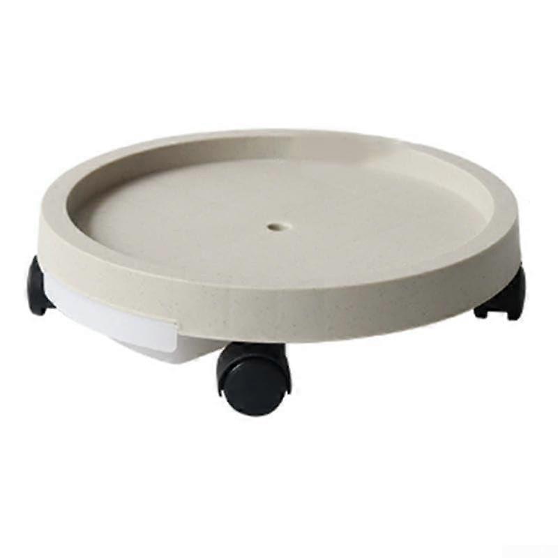 Plastic Flowerpot Tray Base with Wheels For Home Garden, Removable And EasyClean, 350mm Diameter