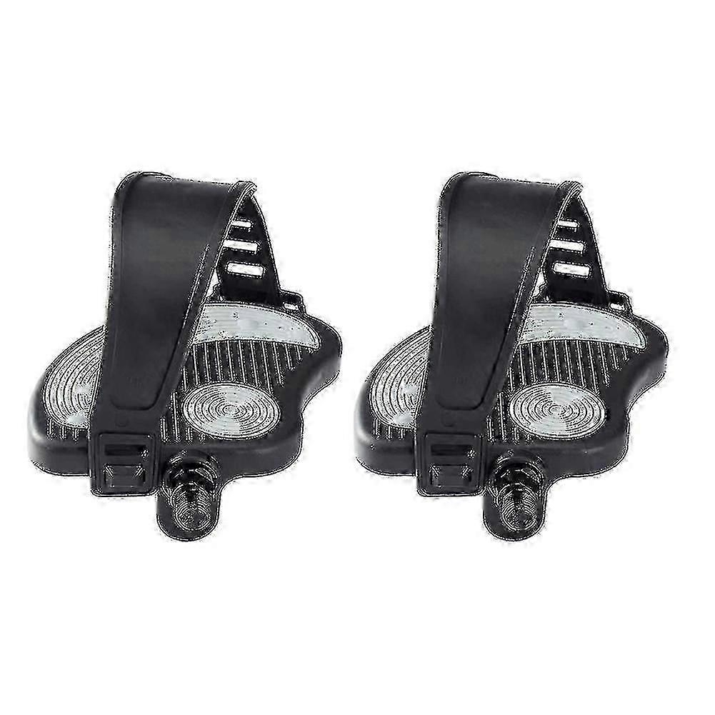 Indoor Stationary Exercise Bike Pedals With Straps, Compatible With Spin Bikes, 9/16 Inch Size for Enhanced Performance