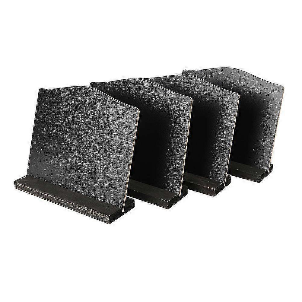 4pcs Small Double Sided Black Notice Blackboard Mini Chalkboard Message Note Display Stand With Base 2025
