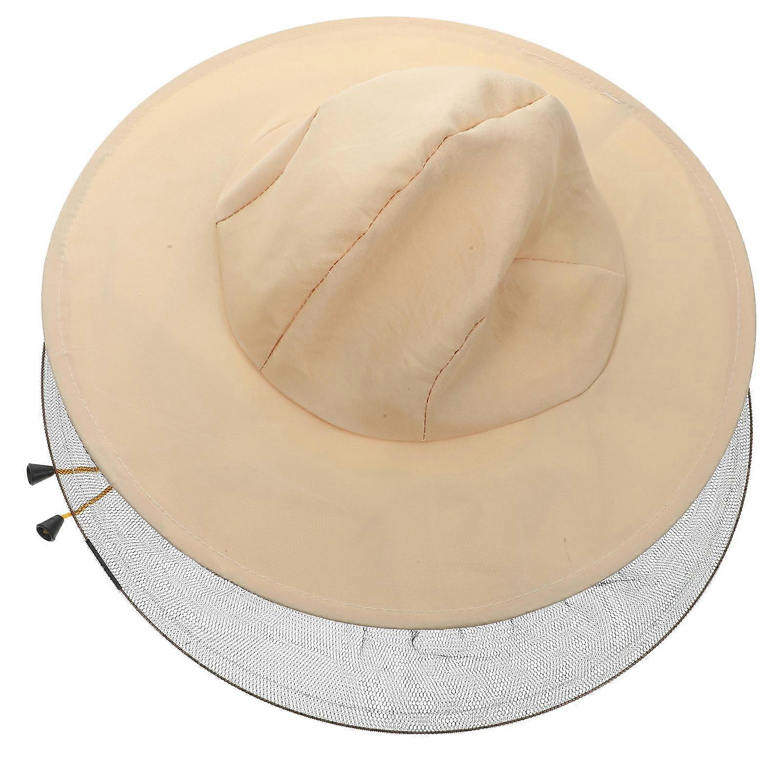 Protective Bee Hat Beekeeping Tool for Protection 1Pcs White Anti- Cap