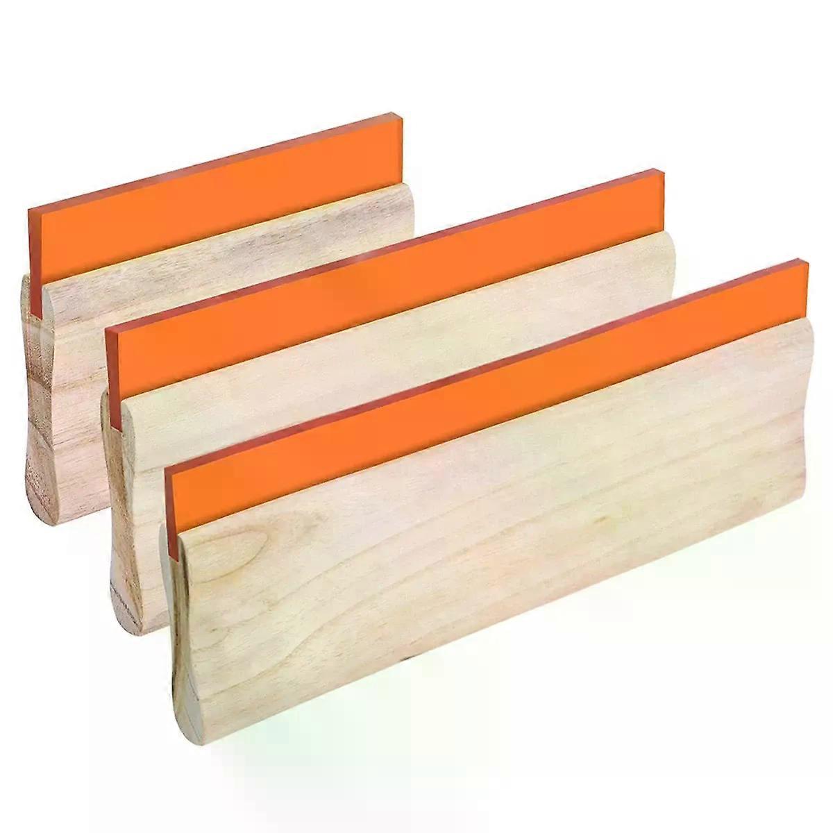 13/16/24/27/33/50cm 75 Durometer Screen Printing Squeegee Board Wooden Inks Scraper for Silk Screen Printing Fabric Stencil Tool