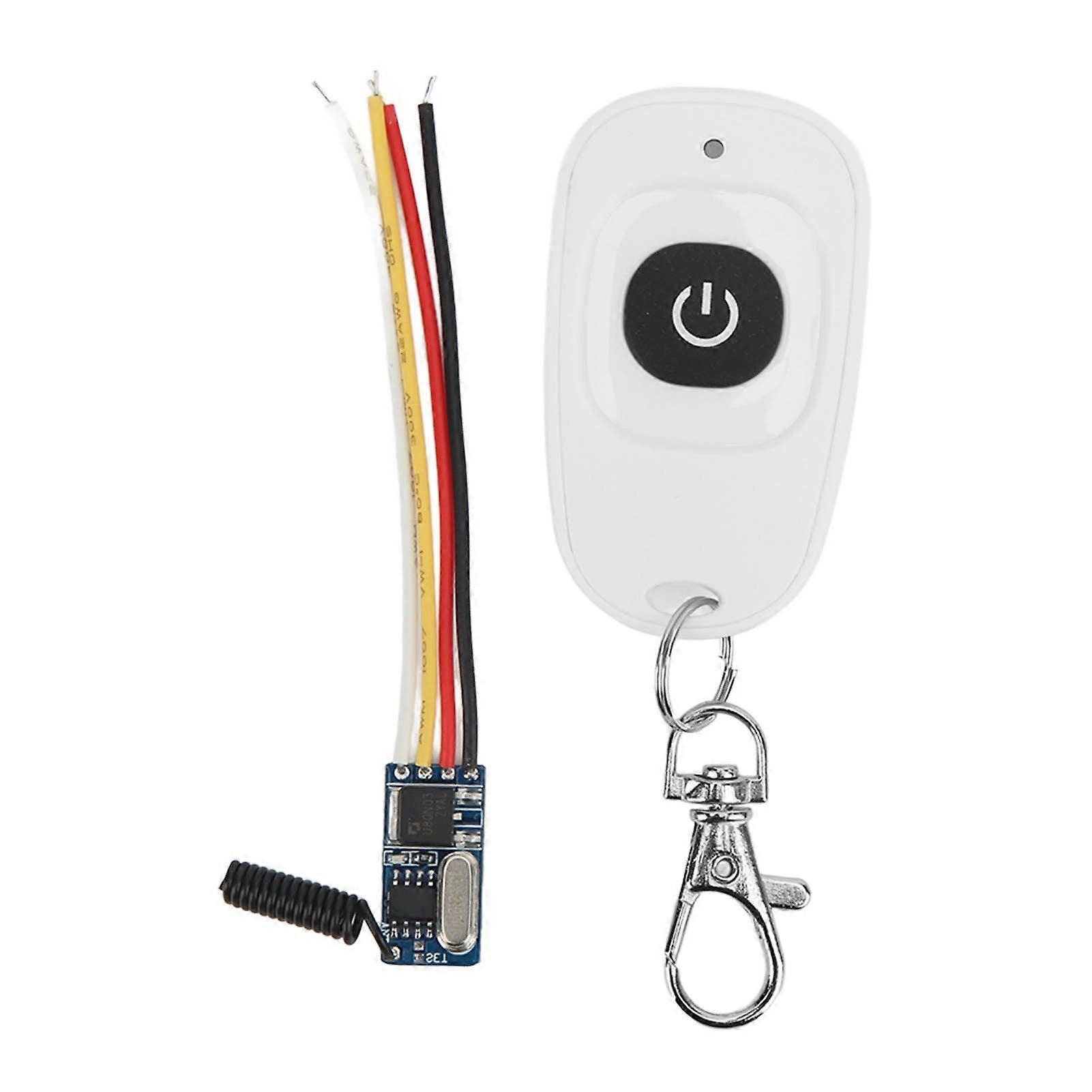 Mini Remote Control Switch High Sensitivity LED Light Relay Switch with Receiver DC 3.512V