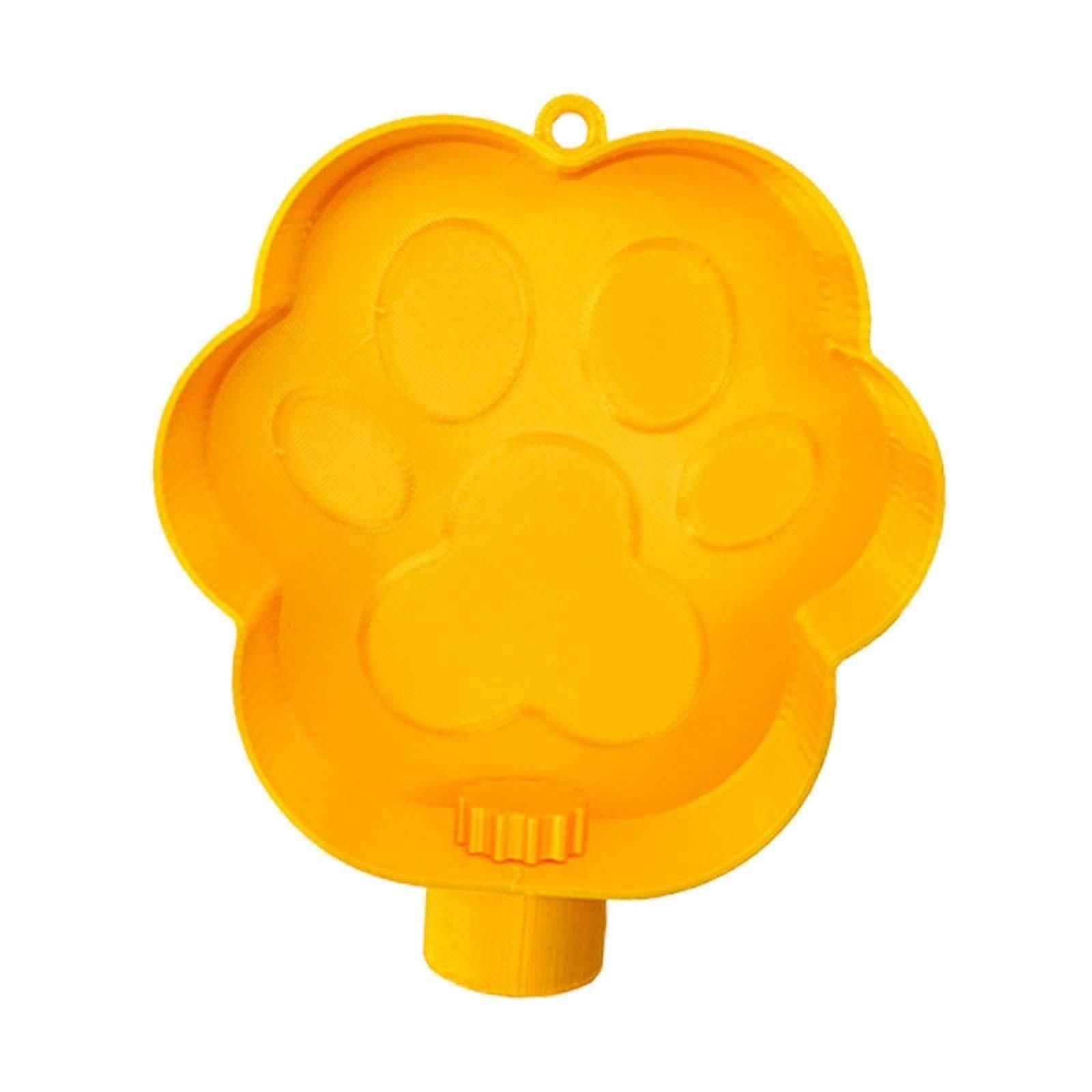 Pet Water Bowl Portable Bottle Attachment, Leakproof Drinking Bowl for Cats and Dogs, Yellow, Outdoor Travel Camping