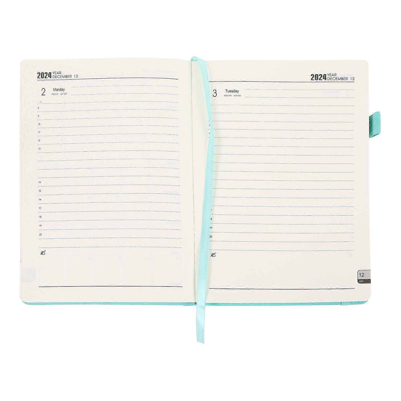 Work Diary Planner Business Planning Notebook Rectangular Style Professionals Students Business People A5 Size Sky-Blue Color 1Pack