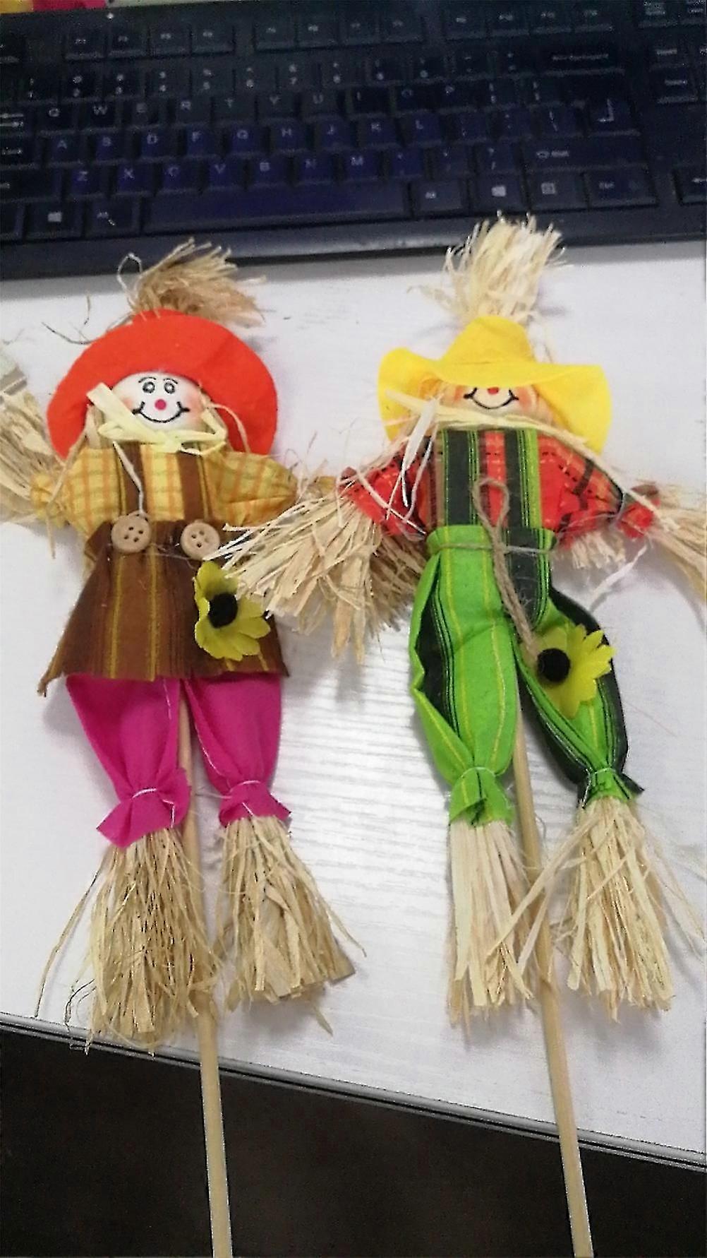 4 Pack Halloween Scartcrow Decoration Small Fall Harvest Scarecrow