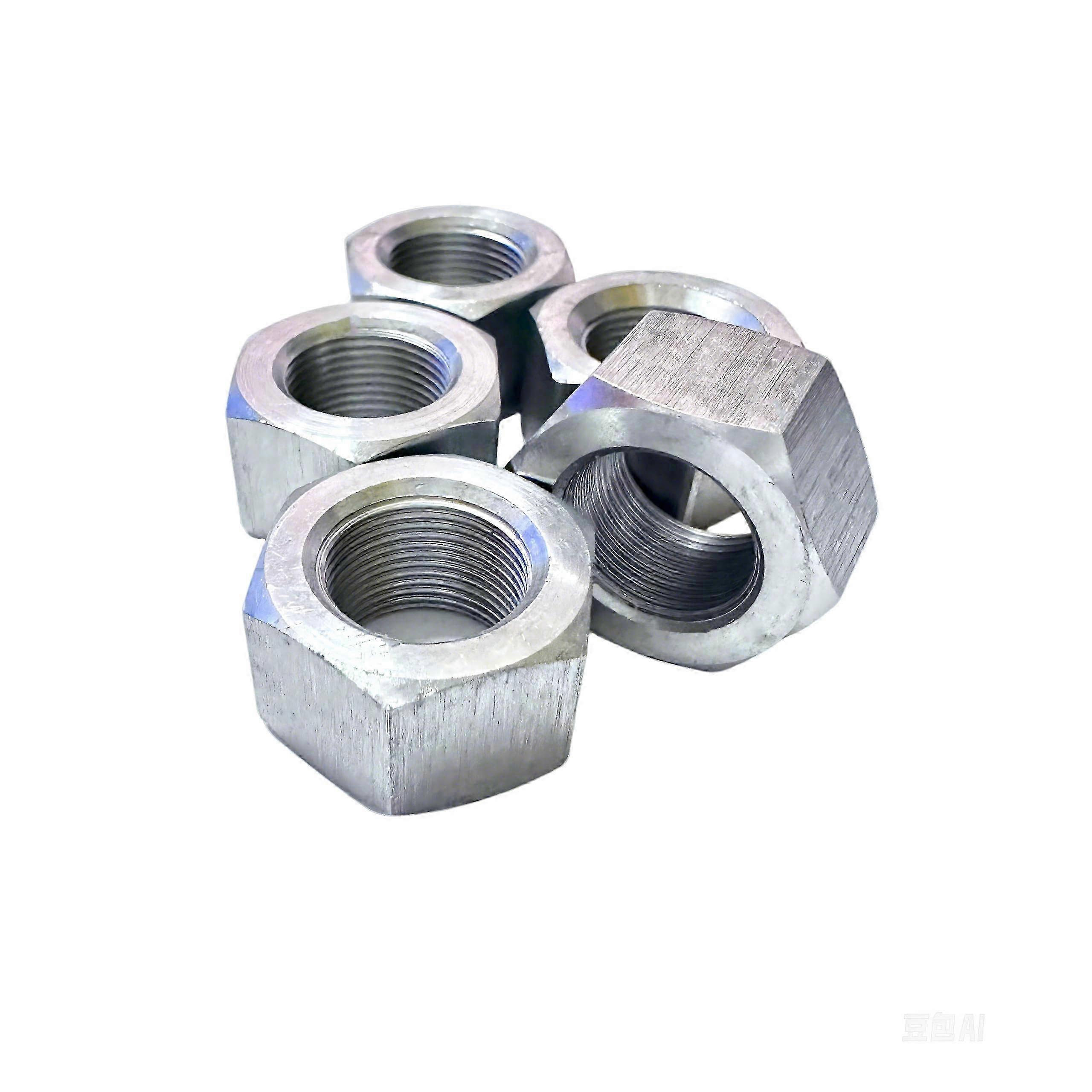 Stainless Steel SS304 5/8"-24 UNEF Hex Nut Type B Extra Fine Thread (Pack of 5)