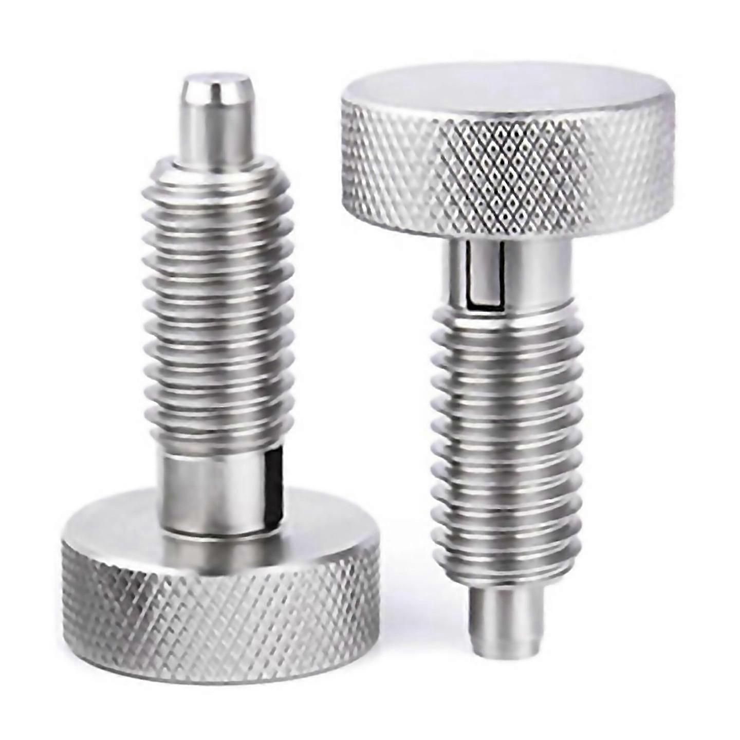 For 2pcs Hand Retractable Spring Plungers With Knurled Handle