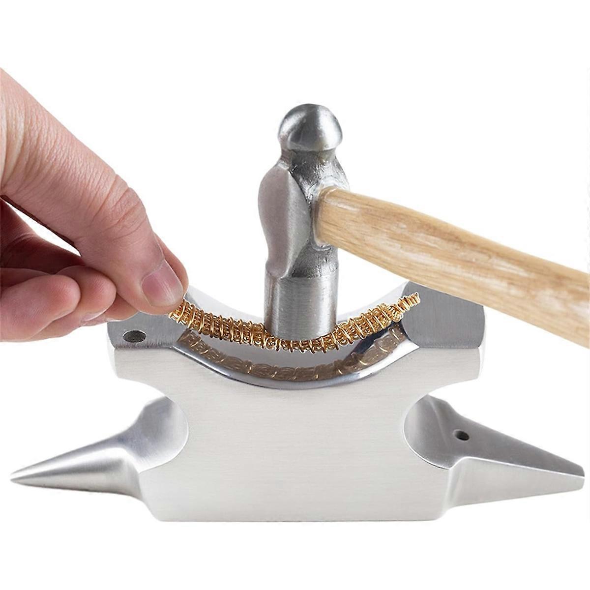 Horn Anvil -Blacksmithing Anvil Tool for Jewelry Making Mini Metal Workbench for Forging,Shaping,Fo