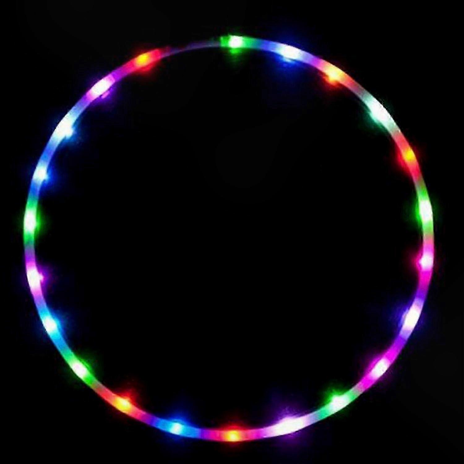 Multicolor LED Dance Hoops with Color Change and Light-Up Features for Fitness and Fun