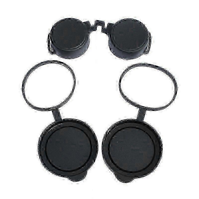 Protective Rubber Lens Caps for Binoculars 42mm/50mm Objective and Eyepiece Covers for Telescopes and Binoculars