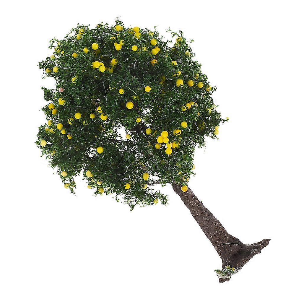 Artificial Miniature Fruit Tree Props for Sand Table 2Pcs Plastic