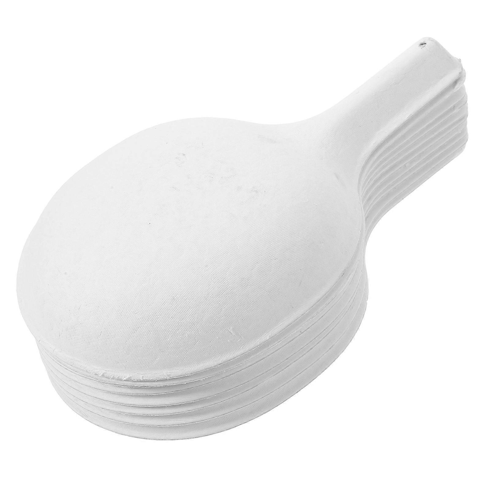 White Paper Spoon for DIY Painting Accessories 30Pcs Decorative Crafts