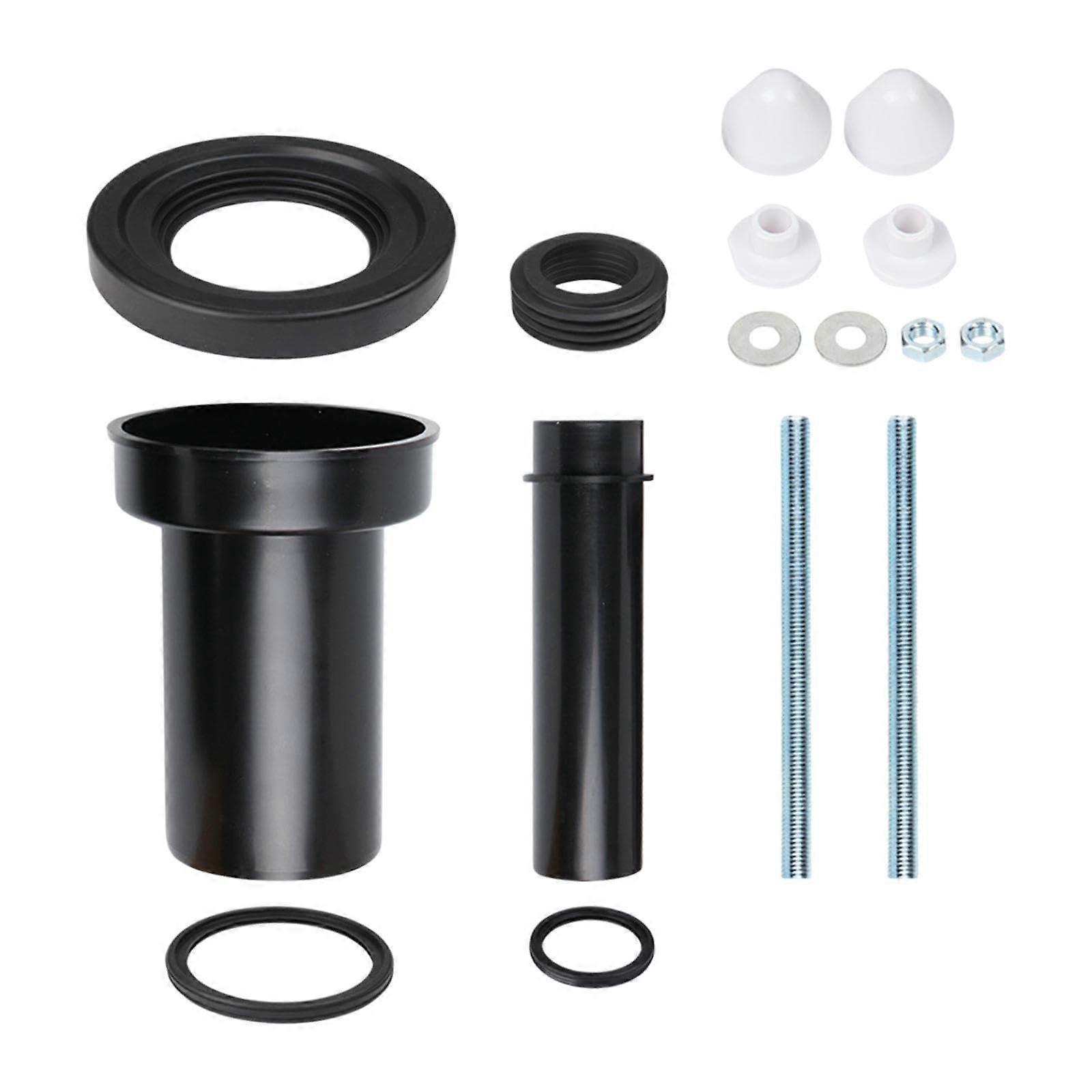 Wall Mounted Toilet Drain Pipe, Toilet Tank Connector Set, Rubber Adapter, Type C Sewage Pipe Replacement For Household