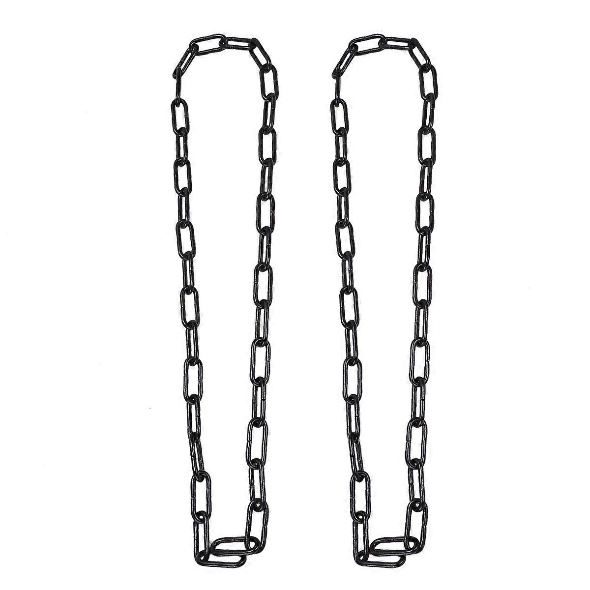Flowerpot Hanging Chain for Hanging 2Pcs Sturdy Decorative Chains Black