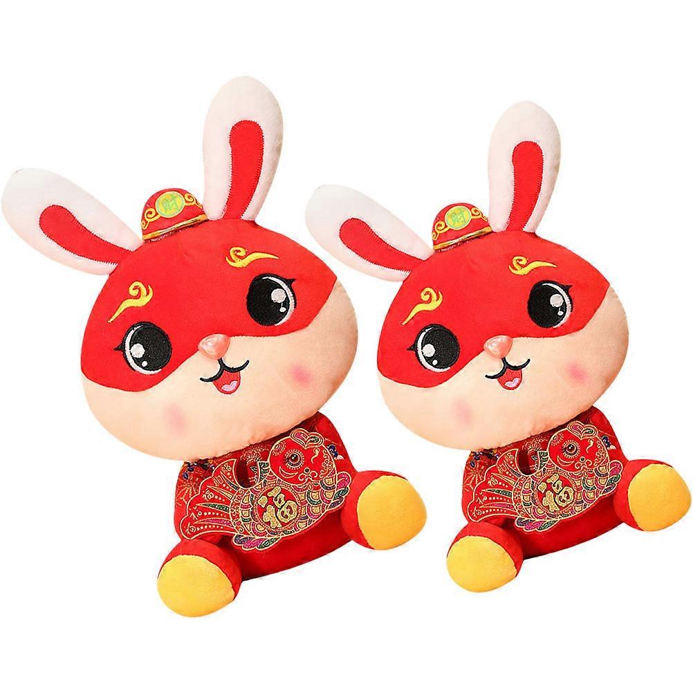 Goldfish Rabbit Plush Doll for Party Use 2Pcs Cute Animal Plush Dolls