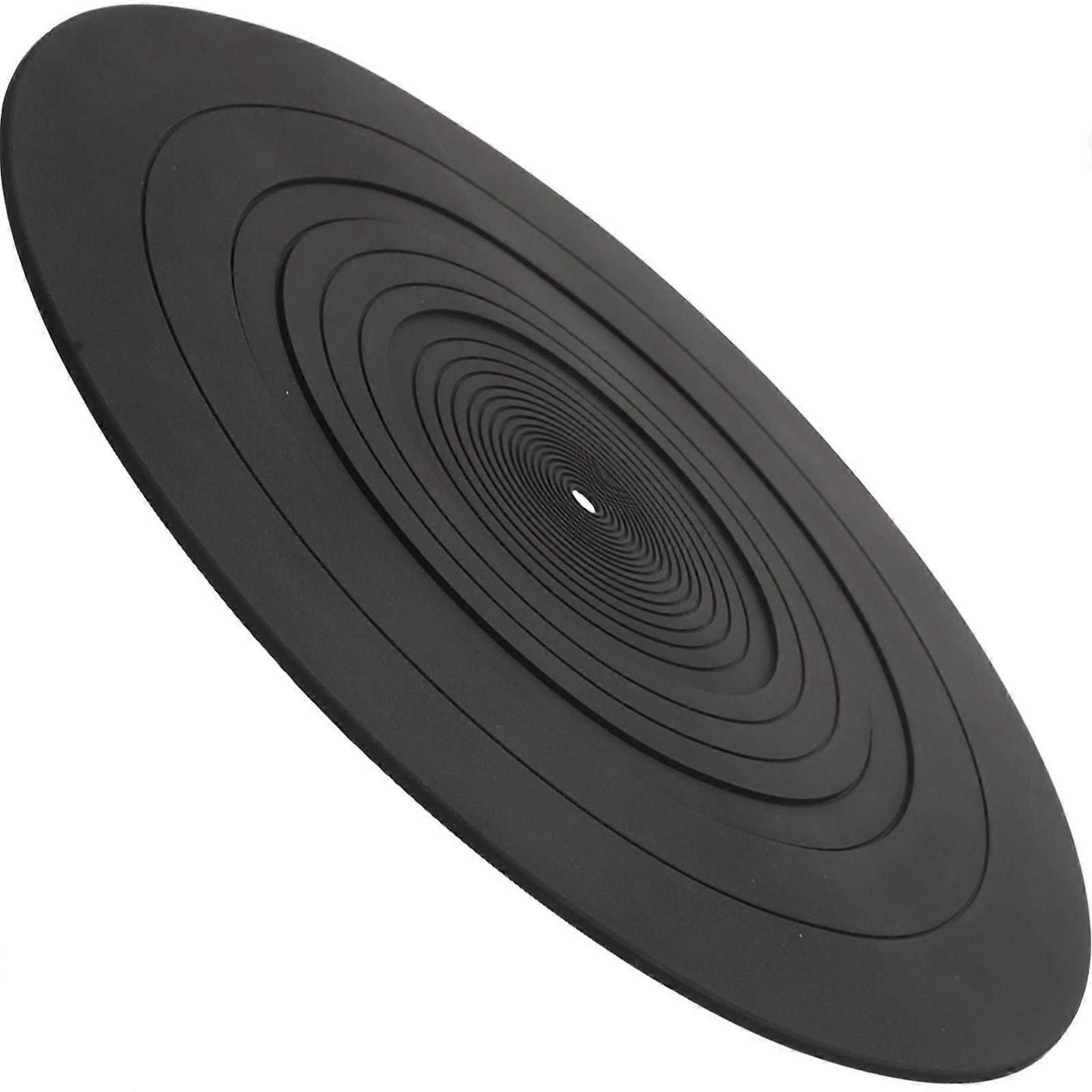 Vinyl Record Player Pad 3Pcs Protective Mat For Home Use Black Silicone Material Designed For Turntable Vinyl Disc Record Player