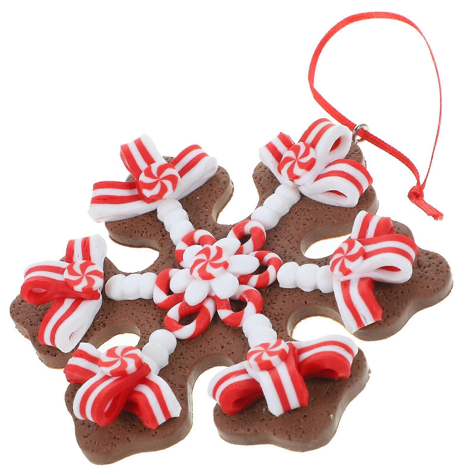 Christmas Snowflake Gingerbread Hanging Decor for Christmas Tree