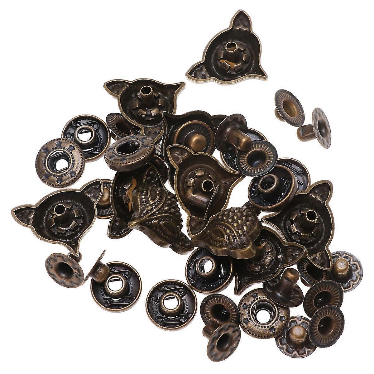 DIY Craft Accessories Zinc Alloy Snap Button Buckle for Sewing 20Sets